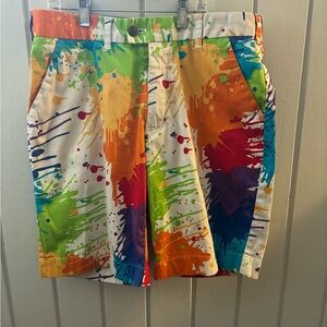 Loudmouth Multicolor Splash Golf Shorts
